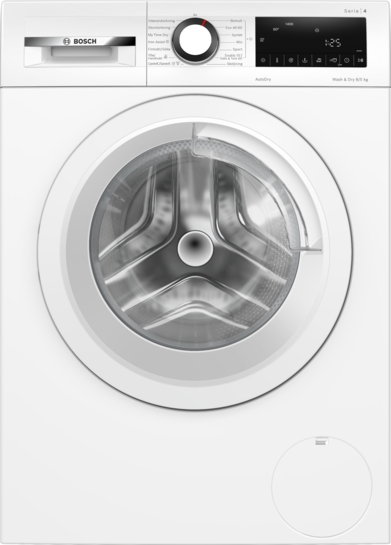 Bosch  Kombinerad tvätt och tork 8/5 kg max. 1400 varv/min WNA134L0SN Serie 4