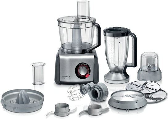 Bosch Matberedare MultiTalent 8 1250 W Svart, borstad rostfritt stål