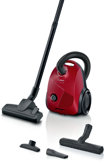 Bosch Serie 2 Dammsugare med påse Röd