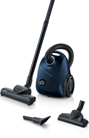 BOSCH Serie 2 Staubsauger mit Beutel Blau BGBS2BU1T