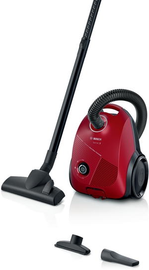 BOSCH Serie 2 Staubsauger mit Beutel Rot
