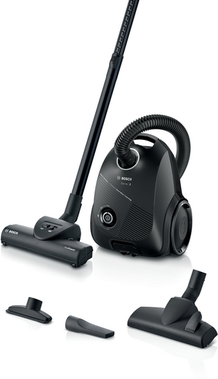 BOSCH Serie 2 Staubsauger mit Beutel Schwarz BGLS2POW1