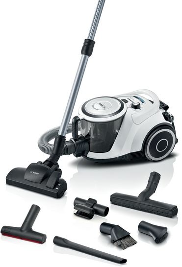 BOSCH Serie 6 Beutelloser Staubsauger Weiß BGC41XALL