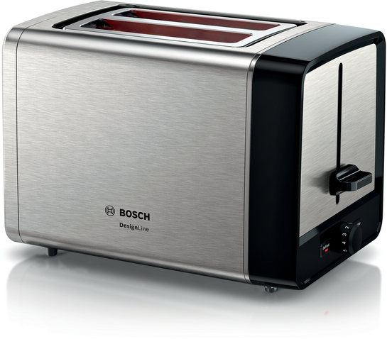 BOSCH Kompakt Toaster DesignLine Edelstahl TAT5P420DE