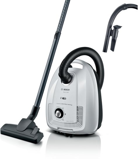 Bosch Serie 4 Dammsugare med påse Vit