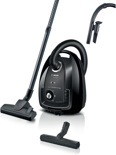 Bosch  Dammsugare med påse Svart BGL38BA2H Serie 4