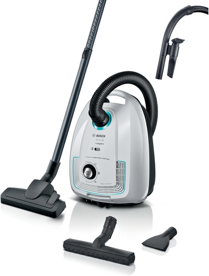 BOSCH Serie 4 Staubsauger mit Beutel Weiß