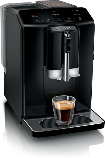 BOSCH Serie 2 Kaffeevollautomat VeroCafe Klavierlack schwarz, Wassertank TIE20119