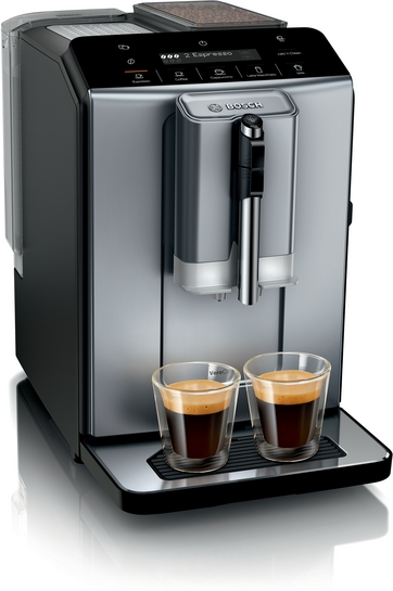 BOSCH Serie 2 Kaffeevollautomat VeroCafe Diamond titanium metallic, Wassertank TIE20504