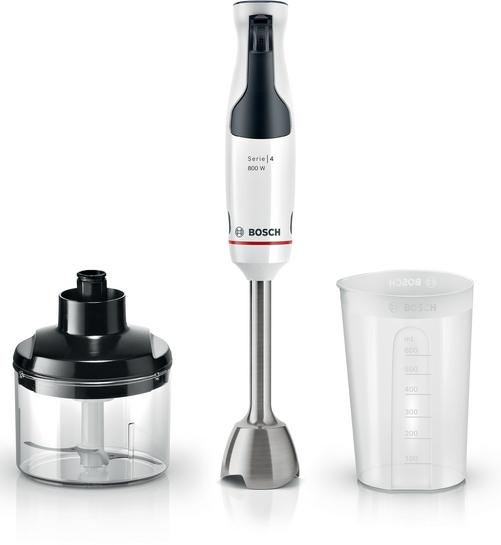 Bosch  Stavmixer ErgoMaster 800 W Vit, Gråsvart MSM4W420 Serie 4
