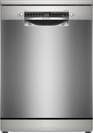 Bosch  Fristående diskmaskin 60 cm Borstat stål med anti-fingerprint SMS4HVI00E Serie 4