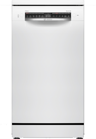 BOSCH Serie 4 Freistehender Geschirrspüler 45 cm Weiß SPS4HKW49E