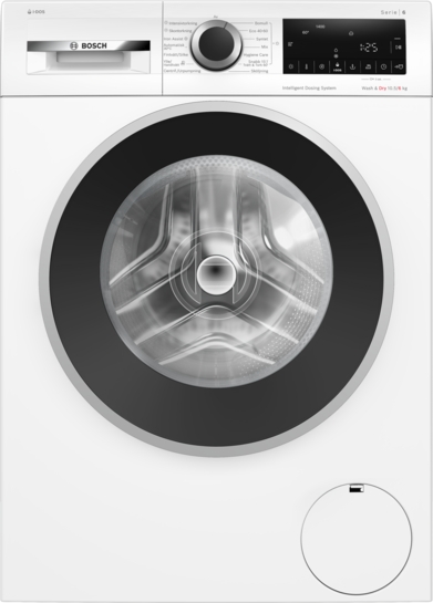 Bosch Serie 6 Kombinerad tvätt och tork 10.5/6 kg max. 1400 varv/min