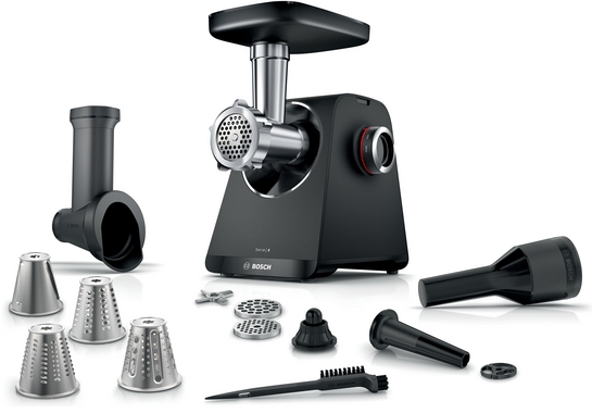 Bosch  Köttkvarn MultiPower 1900 W Svart, svart MFWS440B Serie 4