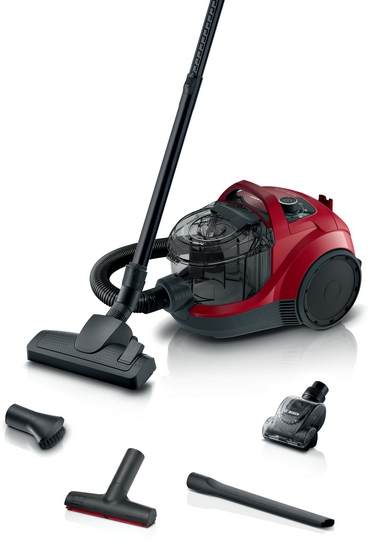 BOSCH Serie 4 Beutelloser Staubsauger Rot