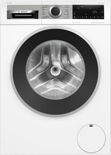 Bosch Serie 6 Tvättmaskin, frontmatad 9 kg max. 1400 varv/min