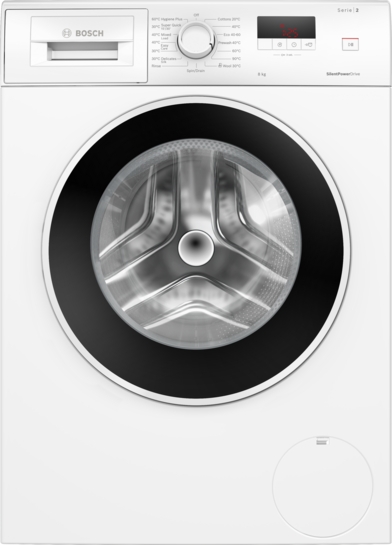Bosch Serie 2 Tvättmaskin, frontmatad 8 kg max. 1400 varv/min