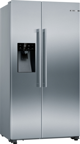 BOSCH Serie 6 Amerikanischer Side by Side 178.7 x 90.8 cm Gebürsteter Stahl AntiFingerprint KAD93AIDP