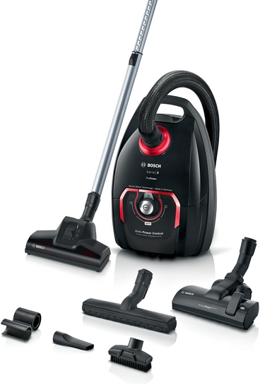 Bosch  Dammsugare med påse ProPower Svart BGL8POW3A Serie 8
