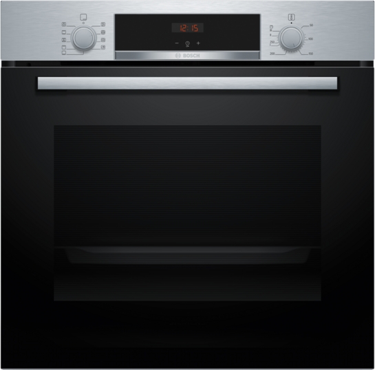 BOSCH Serie 4 Einbau-Backofen 60 x 60 cm Edelstahl HBA514BS3