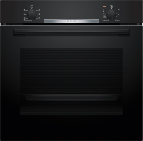 BOSCH Serie 2 Einbau-Backofen 60 x 60 cm Schwarz HBA510BA3