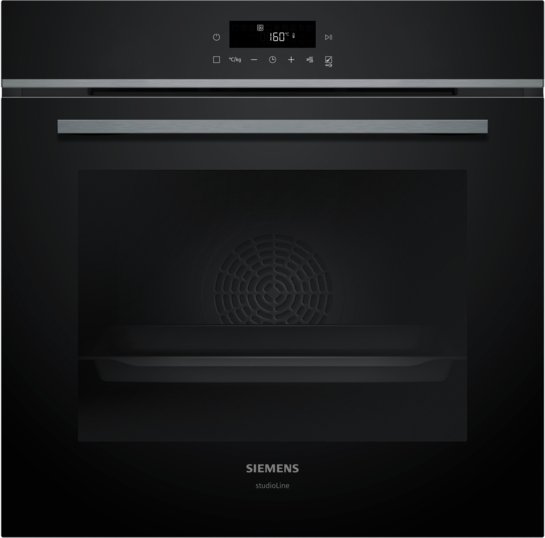 Siemens iQ300 Inbyggnadsugn med ångfunktion 60 x 60 cm Svart