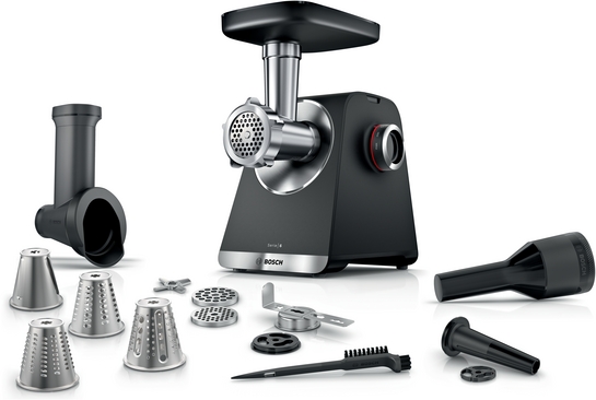 Bosch  Köttkvarn MultiPower Series 6 2100 W Svart, silver metalic MFWS642B Serie 6