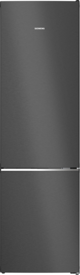 Siemens iQ500 Kombinerad kyl/frys 203 x 60 cm blackSteel KG39N4X1F