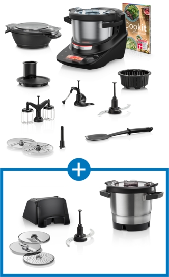BOSCH Cookit Set Deluxe Schwarz MCC9555D05 BOSCH Cookit Set Deluxe Schwarz MCC9555D05