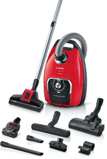 Bosch  Dammsugare med påse ProAnimal Röd BGB8PET3A Serie 8