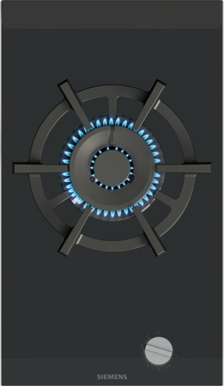 Siemens iQ700 Dominohäll, gas 30 cm Glaskeramik, Svart ER3A6AI10