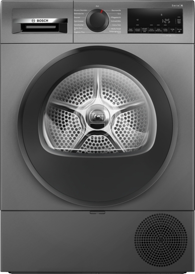 Bosch Produktbild: Bosch Serie 6 Wärmepumpentrockner 9 kg Grau