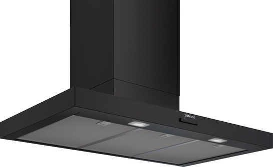 Siemens iQ300 Vägghängd köksfläkt 90 cm Mattsvart LC95BCC60