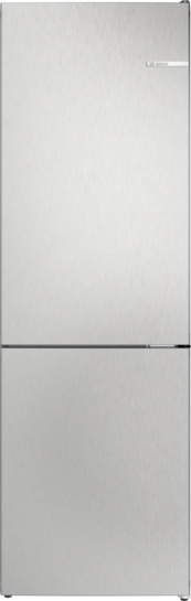 Bosch Produktbild: Bosch Serie 4 Freistehende Kühl-Gefrier-Kombination mit Gefrierbereich unten 186 x 60 cm Metall-Optik
