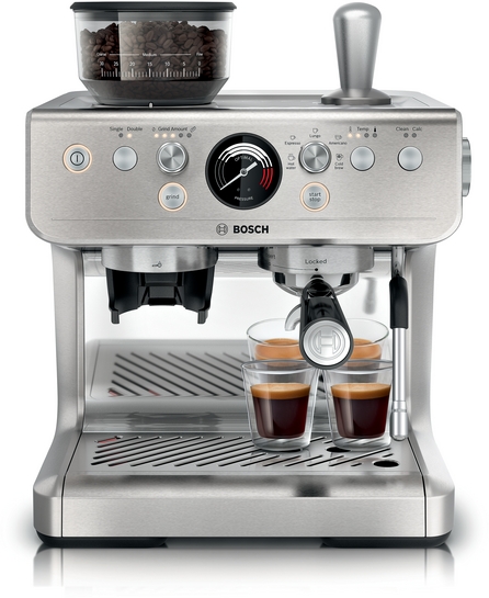 BOSCH Serie 4 Siebträgermaschine HomeCafé Edelstahl