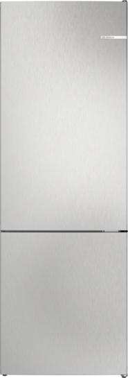 Bosch Produktbild: Bosch Serie 4 Freistehende Kühl-Gefrier-Kombination mit Gefrierbereich unten 203 x 70 cm Metall-Optik