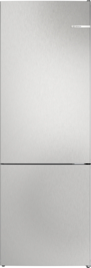 Bosch Produktbild: Bosch Serie 4 Freistehende Kühl-Gefrier-Kombination mit Gefrierbereich unten 203 x 70 cm Metall-Optik