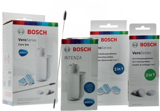 BOSCH Espresso-Vollautomaten Pflegeset, geeignet für Kaffeevollautomaten und Einbaugeräte der Vero Serie 00312107