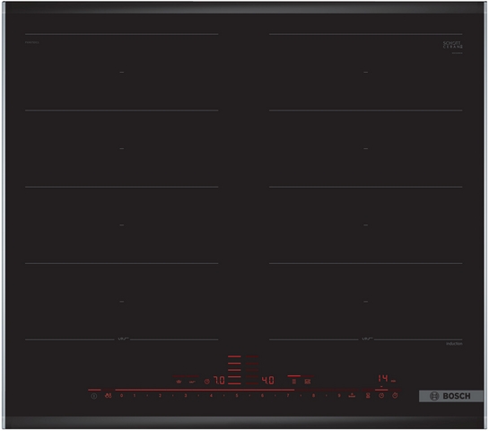 BOSCH Serie 8 Induktionskochfeld 60 cm Schwarz, Mit Rahmen aufliegend PXX675DC1E