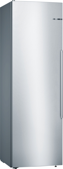 BOSCH Serie 6 Freistehender Kühlschrank 186 x 60 cm Gebürsteter Stahl AntiFingerprint KSV36AIDP