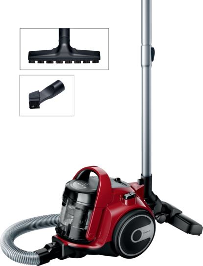 BOSCH Serie 2 Beutelloser Staubsauger Rot BGS05AAA2