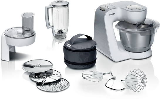 Bosch Produktbild: Bosch Serie 4 Küchenmaschine MUM 5 1000 W Weiß, silber