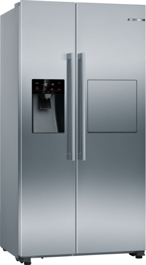 BOSCH Serie 6 Amerikanischer Side by Side 178.7 x 90.8 cm Gebürsteter Stahl AntiFingerprint KAG93AIEP