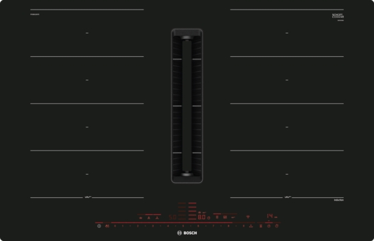 BOSCH Serie 8 Kochfeld mit Dunstabzug (Induktion) 80 cm flächenbündig (integriert) PXX801D67E