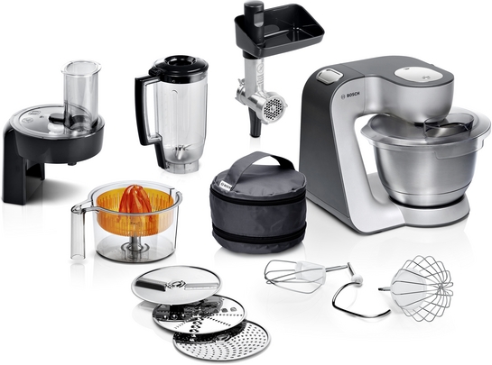 Bosch Produktbild: Bosch Serie 4 Küchenmaschine MUM 5 900 W Silber, Dark silver