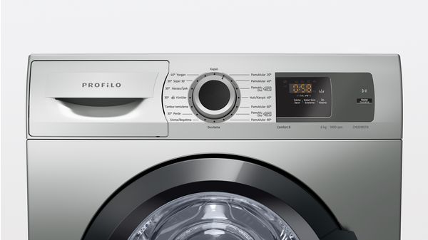 Çamaşır Makinesi 8 kg 1000 dev./dak., Gümüş CMJ1018STR CMJ1018STR-2