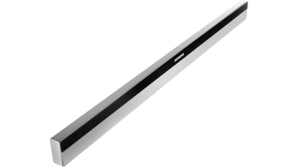 Griffleiste Design-Griffleiste, Edelstahl mit schwarzem Designelement, ohne Ausschnitt für Bedienmodul 17004760 17004760-2