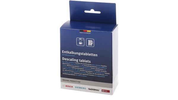 Entkalkungstabletten, 12x18g, für Kaffeemaschinen, Wasserkocher, Heißwasserspender und SmartGrow. 00312454 00312454-1