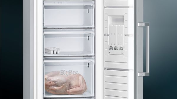 iQ300 Free-standing freezer 186 x 60 cm Brushed steel anti-fingerprint GS36NVIFV GS36NVIFV-5