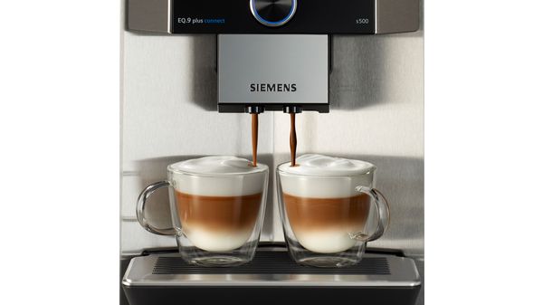 Fully automatic coffee machine EQ.9 plus connect s500 Stainless steel TI9553X1RW TI9553X1RW-15